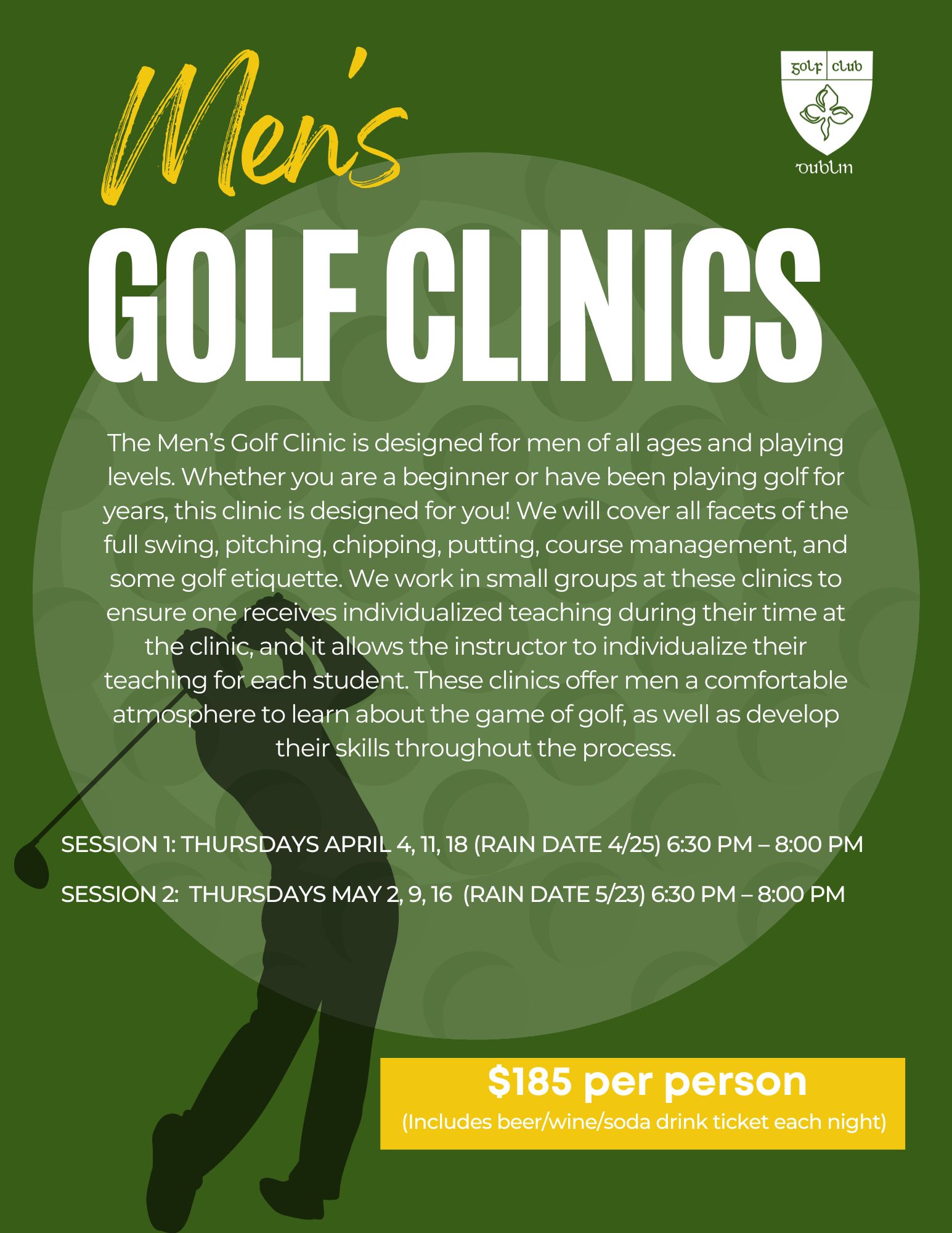 Leagues & Clinics Golf Club of Dublin