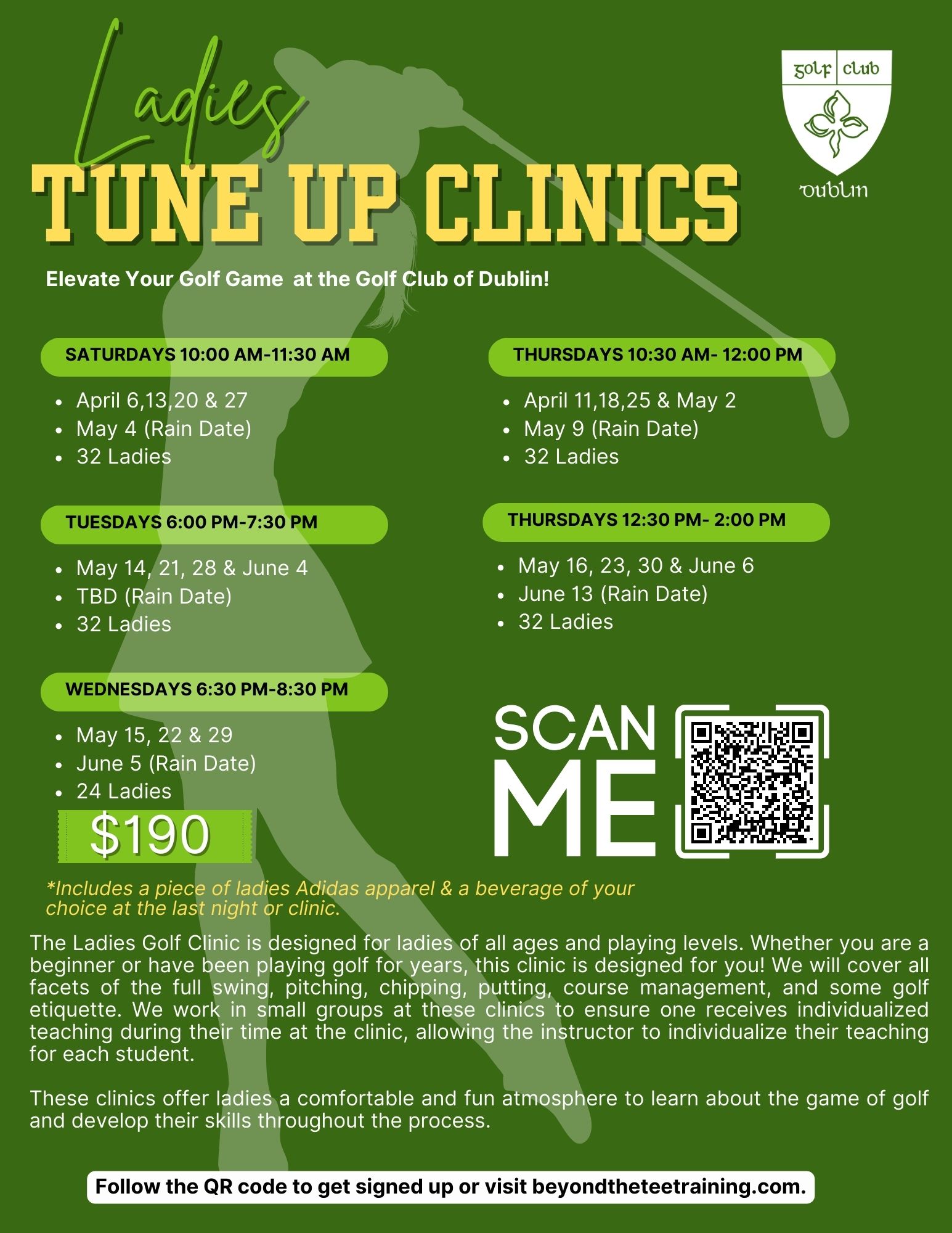 Leagues & Clinics Golf Club of Dublin