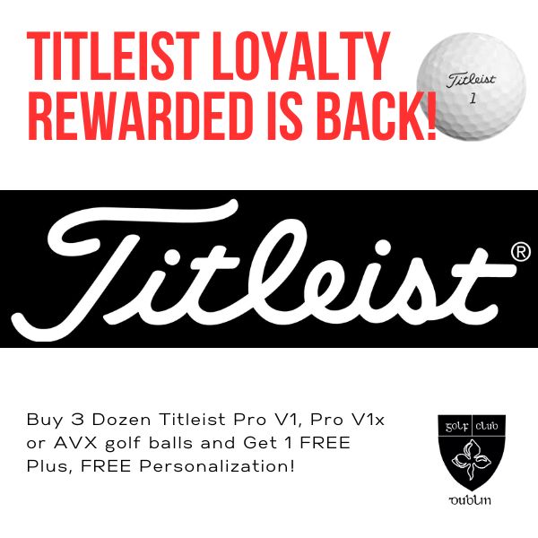 Titleist Pro V - Loyalty Rewarded (Buy 3 dozen, Get 1 dozen) - March 1st-30th - $190+tax