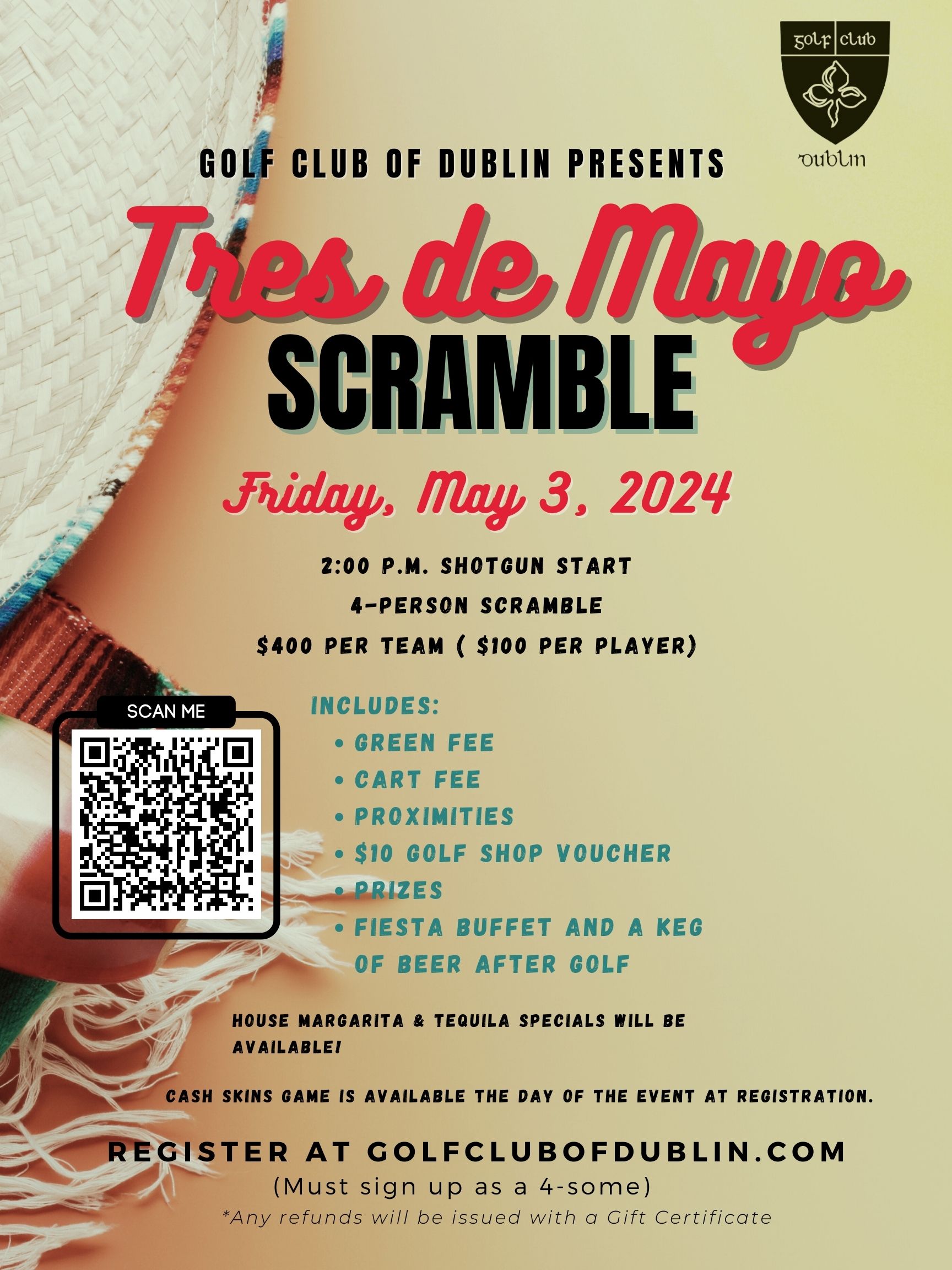 Tres De Mayo Golf Scramble Golf Club of Dublin