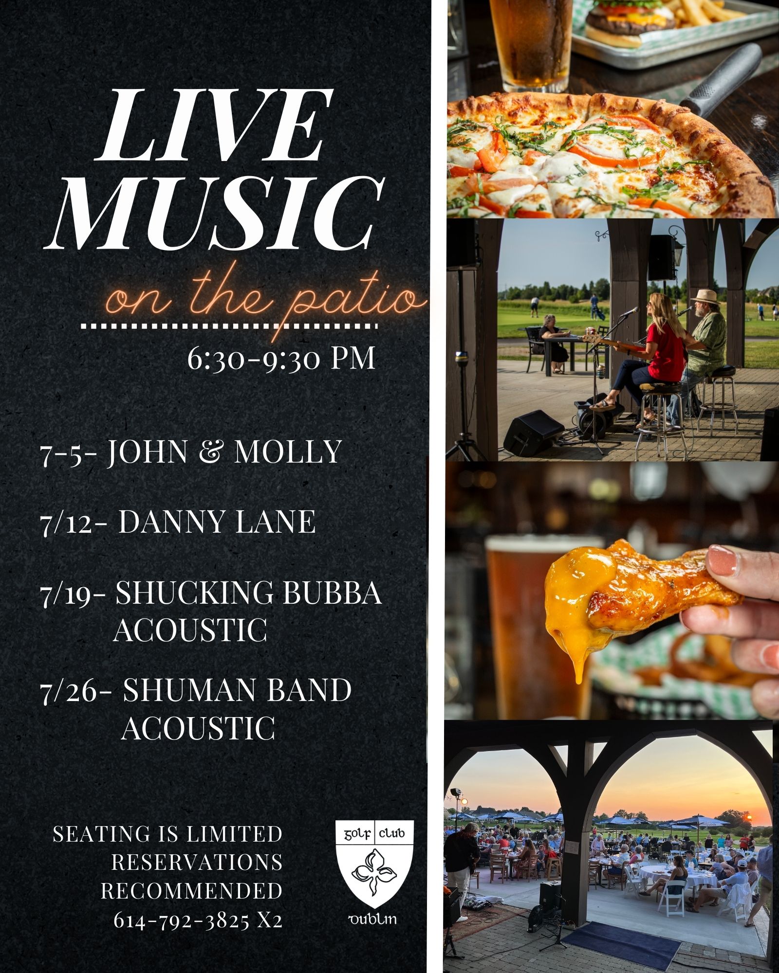 Live Music on the Patio Golf Club of Dublin